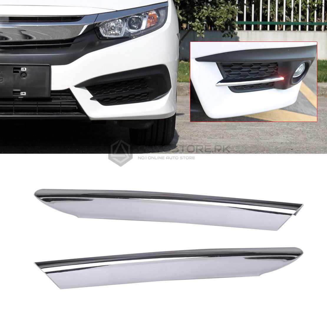 Shine Bright Exterior Chrome Trim Accessories in Pakistan Carzstore.pk