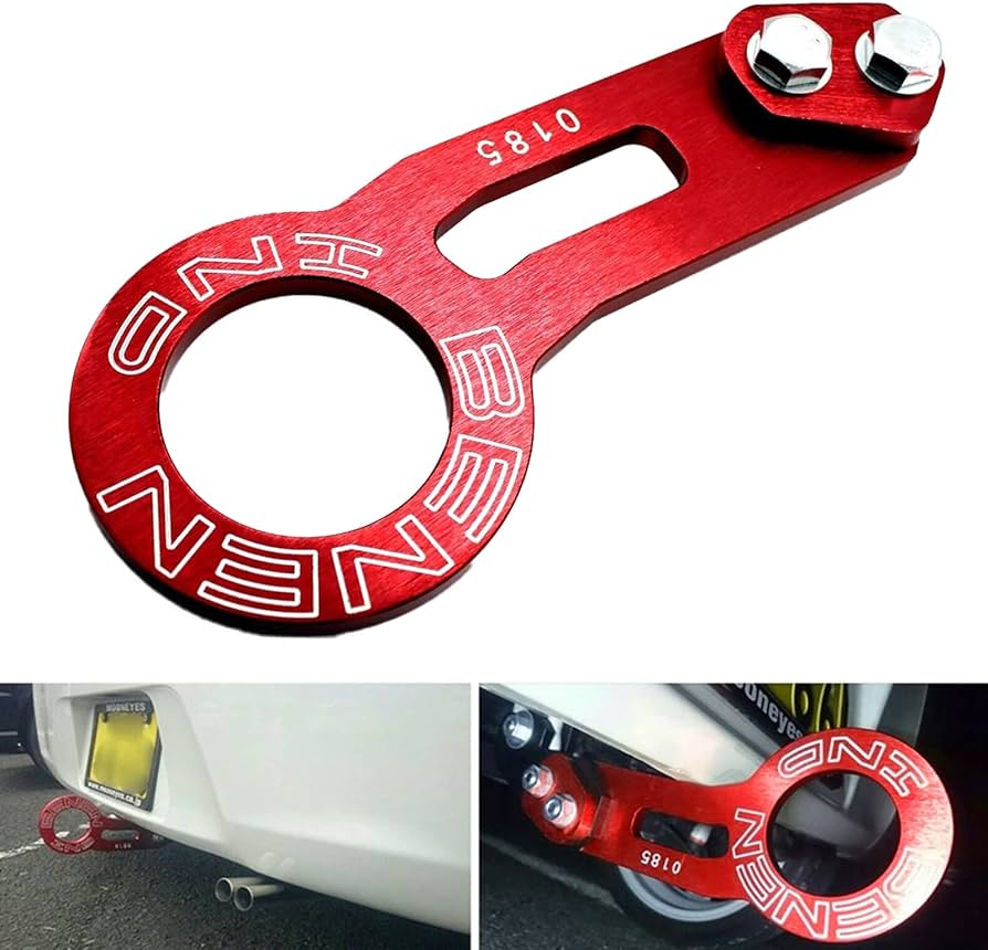 Rear Tow Towing Hook for Universal Car Auto Trailer Ring Aluminum Alloy