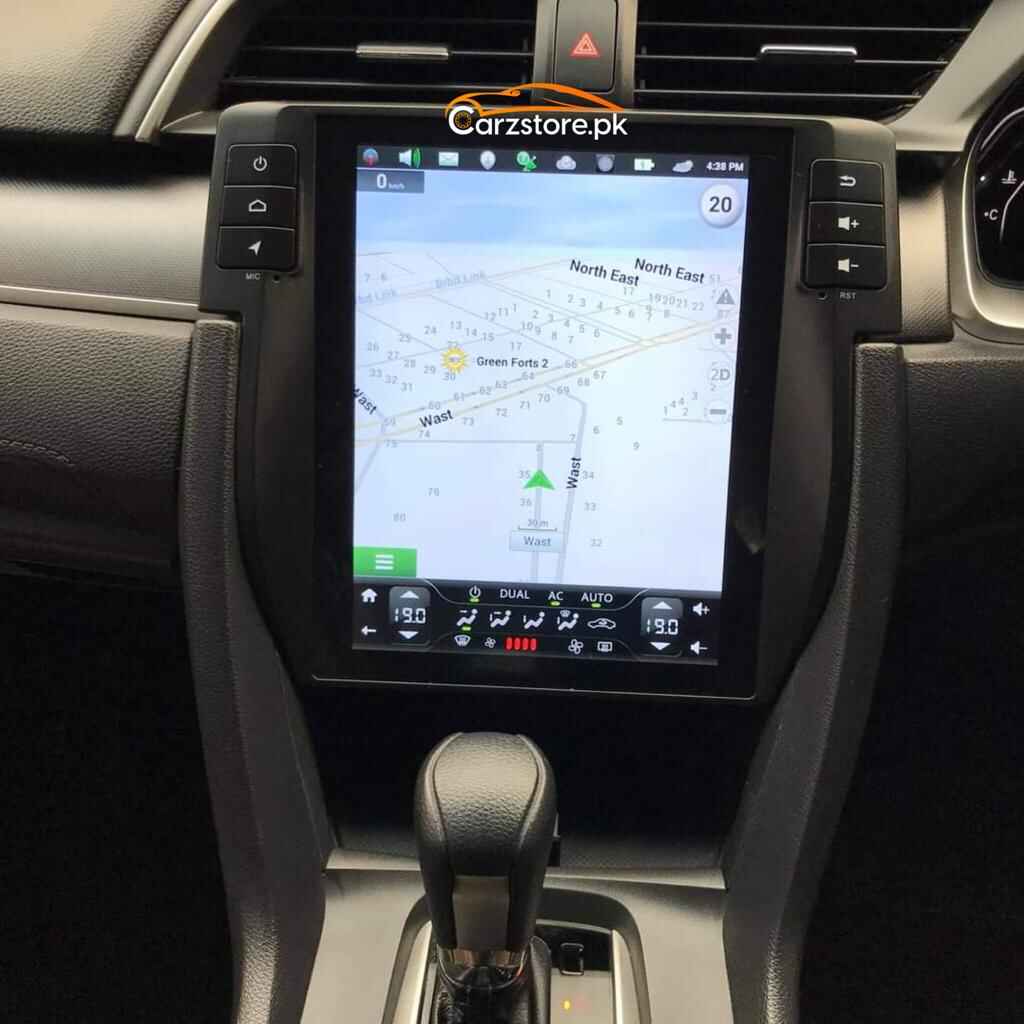 Drive into the Future with Civic X Tesla Android Panel | Carzstore.pk