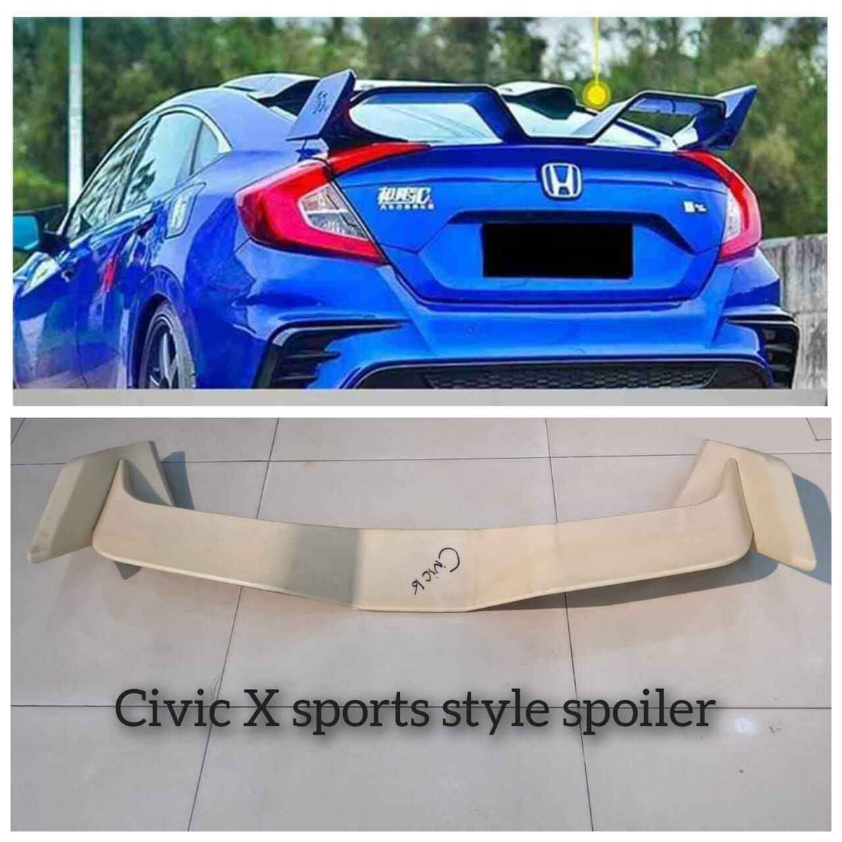 Civic X Sport Style Trunk Spoiler