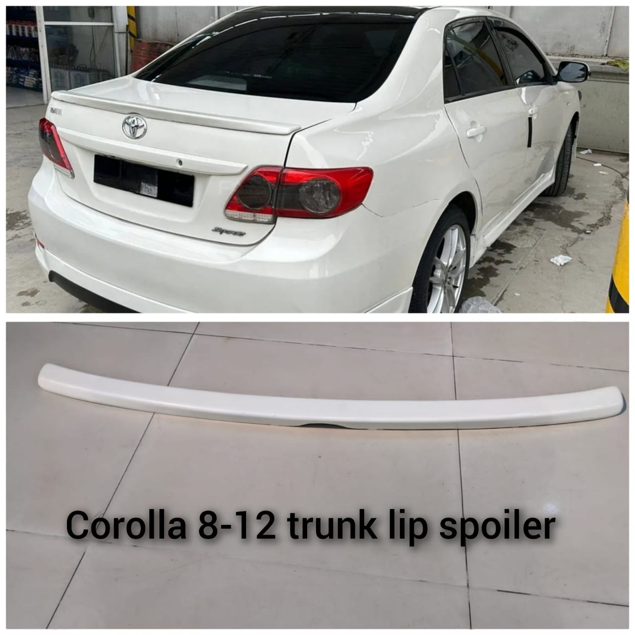 Toyota Corolla Lip Trunk Spoiler