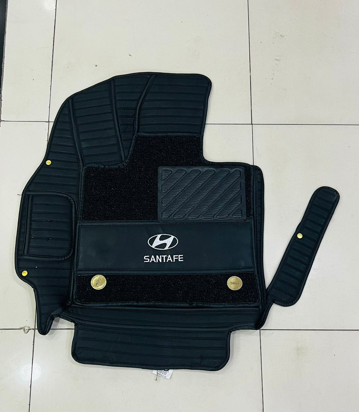 Hyundai Santa Fe 10D Floor Mats 7 Seater With Trunk Mat - Model 2023-2024