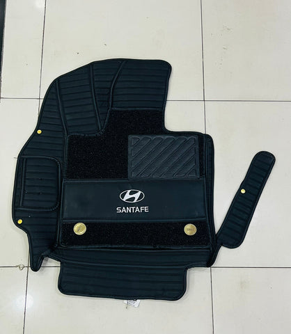 Hyundai Santa Fe 10D Floor Mats 7 Seater With Trunk Mat - Model 2023-2024