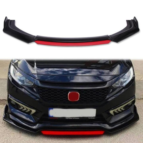 universal Front Splitter red Line For All Cars