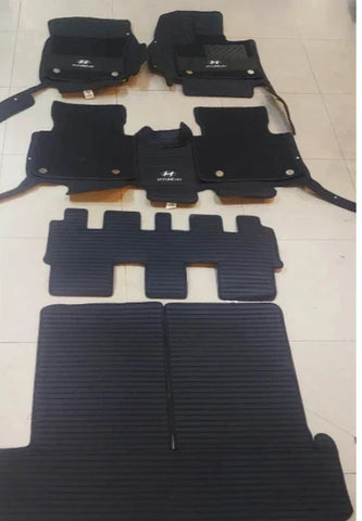 Hyundai Santa Fe 10D Floor Mats 7 Seater With Trunk Mat - Model 2023-2024