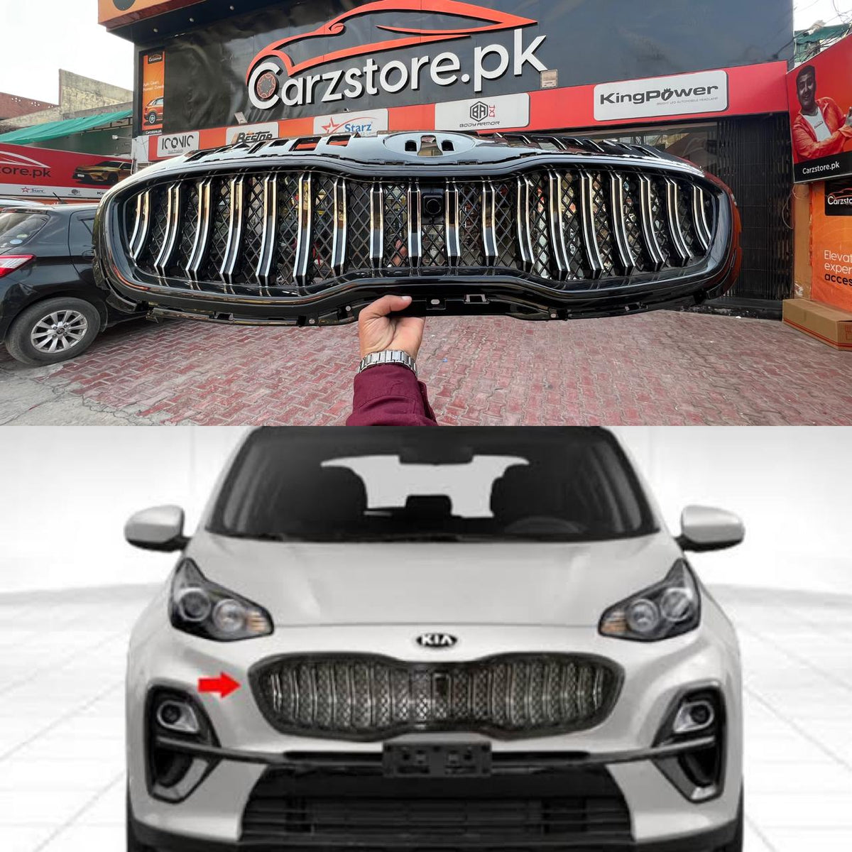 Kia Sportage Front Grill BMW Style