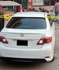 Corolla Roof Spoiler Fiber Painted Model 2012