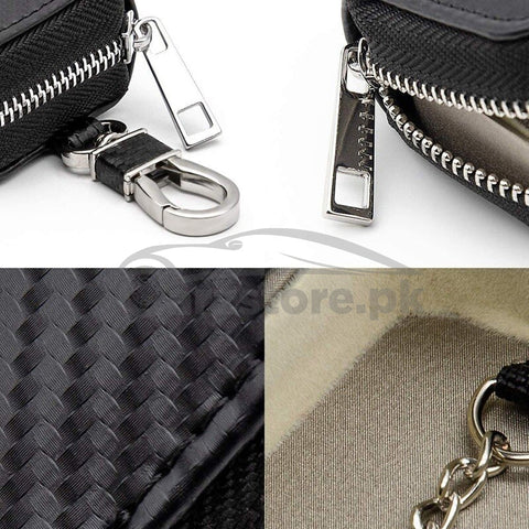 Bag for Car Key Fob Signal Blocking - Pouch Signal Blocker Key -Anti-Theft Case Pouch  For Hyundai Car with logo