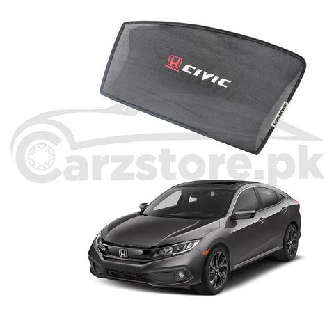 Honda Civic  Flexible Sunshades With Logo - Model 2017-2021