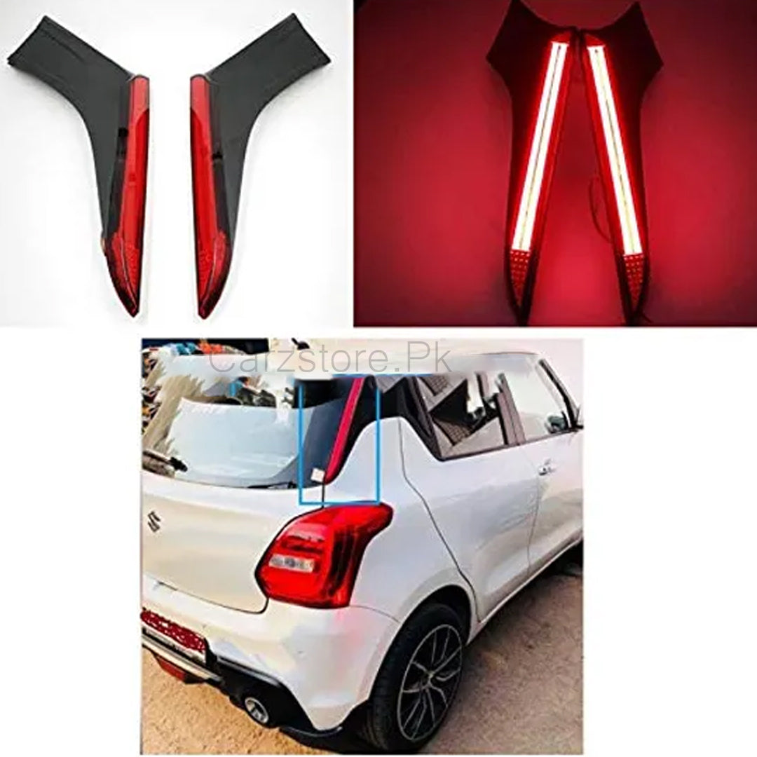 DRL LED Red Pillar Back Taillight