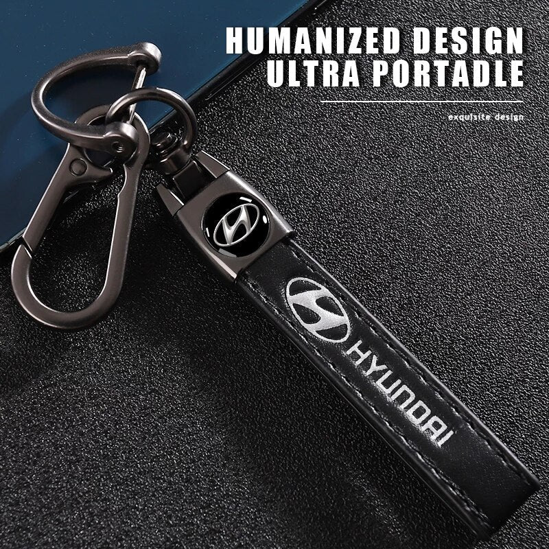 Hyundai Leather key chain