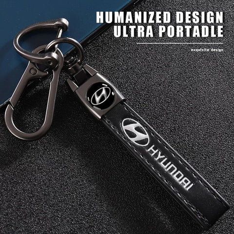 Hyundai Leather key chain